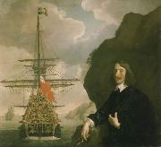 Sir Peter Lely Peter Pett and the Sovereign of the Seas. oil on canvas